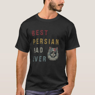 T-shirt Meilleur papa persan qui ait jamais existé Chat pe