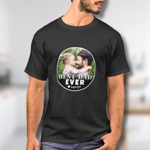 T-shirt Meilleur Papa Personnalisé Photo Père