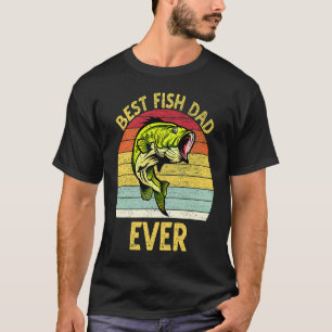 T-shirt Meilleur Papa Poisson Ever Poisson Rouge
