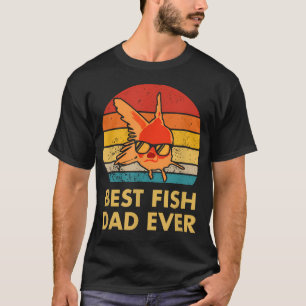 T-shirt Meilleur Papa Poisson Ever Poisson Rouge Pour Pois