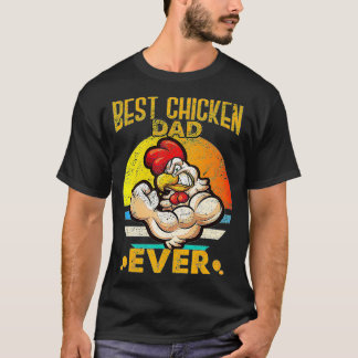 T-shirt Meilleur papa poulet jamais drôle fête des pères v