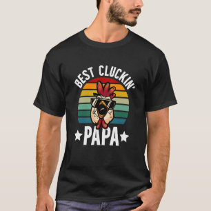 T-shirt Meilleur Papa Poulet Propriétaire de Poulet Éleveu