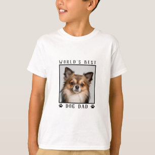 T-shirt Meilleur Papa pour Chien au Monde Empreintes de Pa