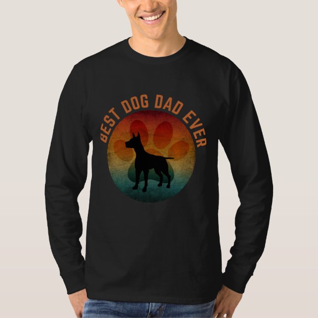 T-shirt Meilleur papa pour chien ever (Devant)