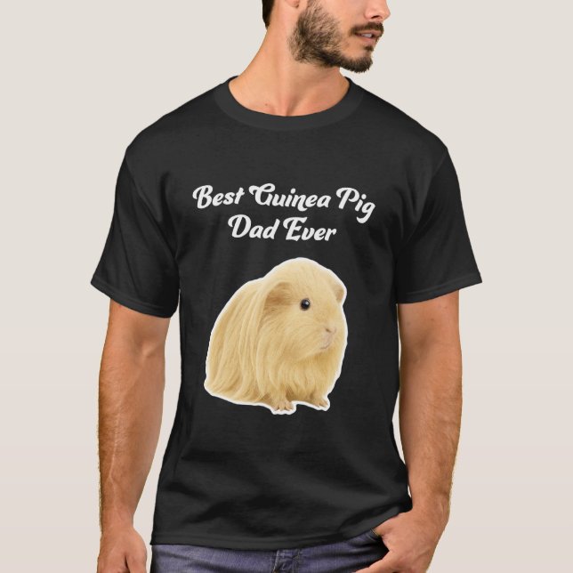 T-shirt Meilleur papa pour cochons d'Inde - Cochons d'Inde (Devant)