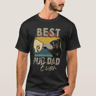 T-shirt Meilleur papa Pug de tous les temps Essential 217