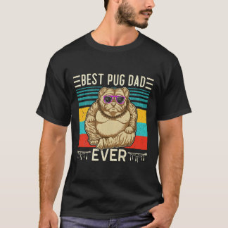 T-shirt Meilleur papa Pug de tous les temps Essentiel 169