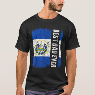 T-shirt Meilleur papa salvadorien Jamais El Salvador Drape