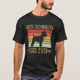 T-shirt Meilleur Papa Schnauzer Géant Douches Herrechen