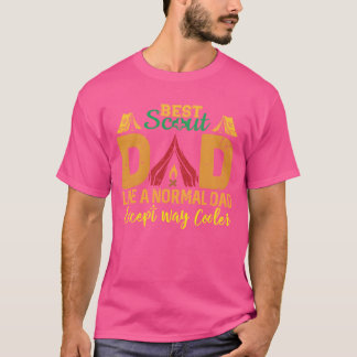 T-shirt Meilleur Papa Scout Chef Scout Camping Randonnée C