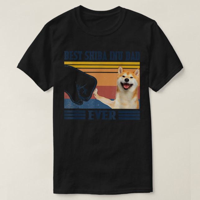 T-shirt Meilleur Papa Shiba Inu Jamais Noël Fête des Pères (Design devant)