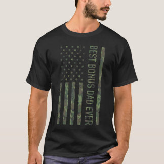 T-shirt Meilleur Papa Supplémentaire Américain Militaire
