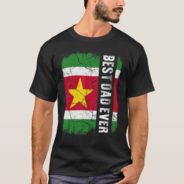 T-shirt Meilleur papa surinamais Jamais Surinam Da du Père (Devant)
