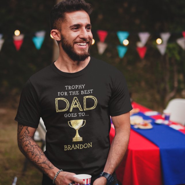 T-shirt Meilleur Papa Trophée (Créateur téléchargé)