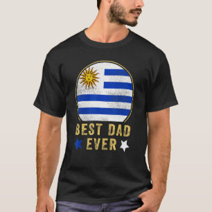 T-shirt Meilleur Papa Uruguayen Du Pays Urugua