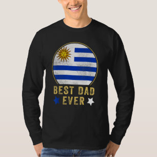 T-shirt Meilleur Papa Uruguayen Du Pays Urugua Pour Hommes