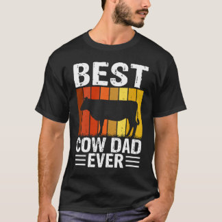 T-shirt Meilleur papa vache de tous les temps 1