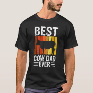 T-shirt Meilleur papa vache de tous les temps  1