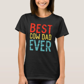 T-shirt Meilleur papa vache de tous les temps  3