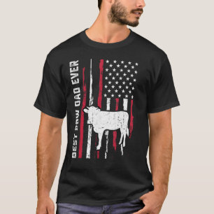 T-shirt Meilleur papa vache de tous les temps Ferme de vac