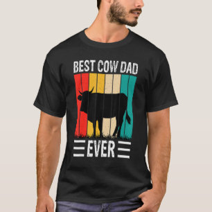 T-shirt Meilleur papa vache jamais Ferme de vaches Ferme R