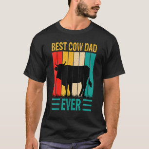 T-shirt Meilleur papa vache jamais Ferme de vaches Ferme R