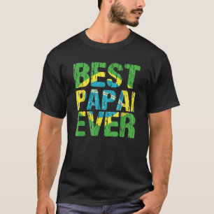 T-shirt Meilleur Papai Jamais Papa Brésilien Père Brasil D