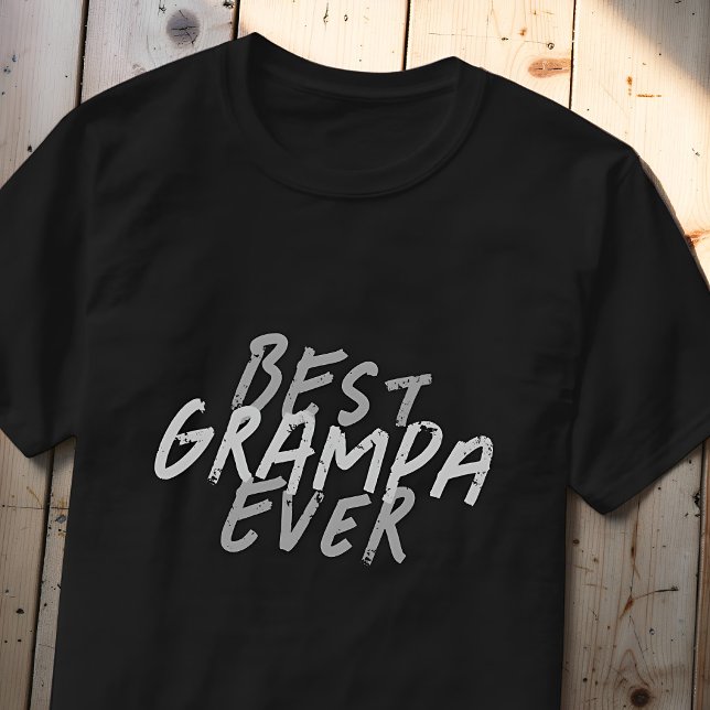 T-shirt Meilleur Papi de tous les temps Moderne Noir et Gr (Créateur téléchargé)