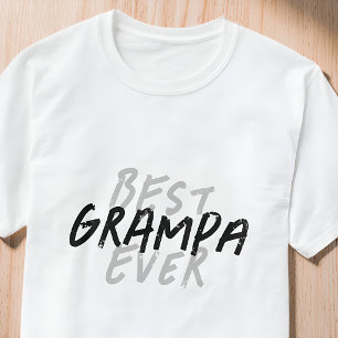 T-shirt Meilleur Papi de tous les temps Moderne Noir et Gr