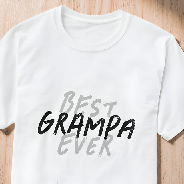 T-shirt Meilleur Papi de tous les temps Moderne Noir et Gr (Créateur téléchargé)