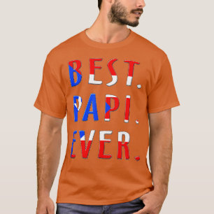 T-shirt Meilleur Papi jamais Portoricain Drapeau Padre Pap