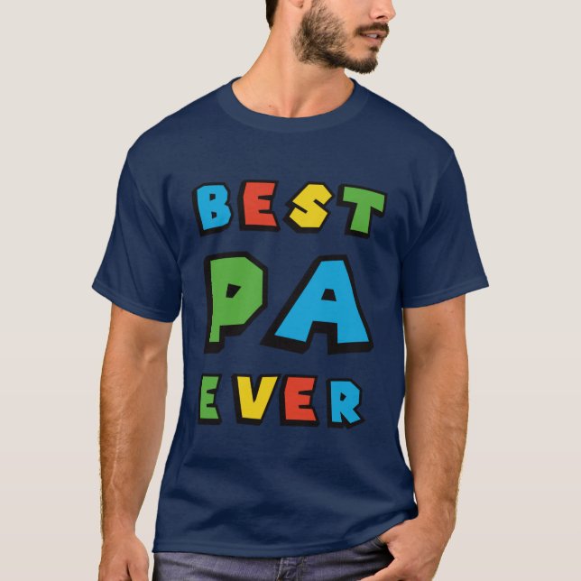 T-shirt Meilleur Papi vintage amis (Devant)