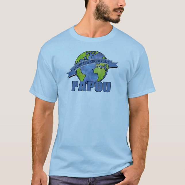 T-shirt Meilleur Papou du Monde (Devant)