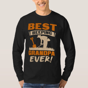 T-shirt Meilleur Papy Bip Ever Détection de Métal Drôle