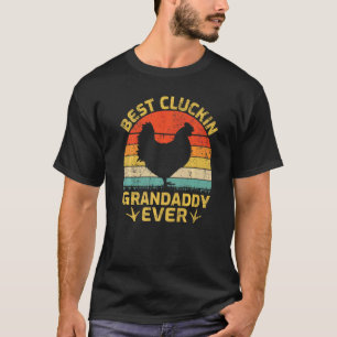T-shirt Meilleur Papy Cluckin Homme Ever Vintage Poulet F