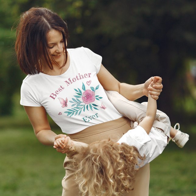 T-shirt Meilleur parent joli flacon d'aquarelle (Créateur téléchargé)
