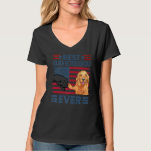 T-shirt Meilleur Parrain D'Or Papa Jamais Chien Vintage
