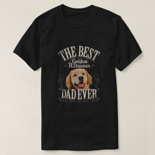 T-shirt Meilleur Parrain D'Or Papa Jamais Drôle Chien Amou (Design devant)