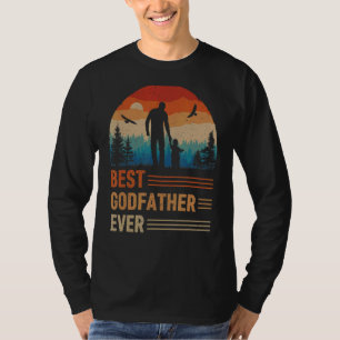 T-shirt Meilleur Parrain Jamais Hommes Rétro Décor Coucher