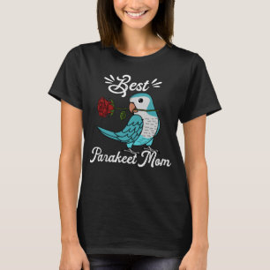 T-shirt Meilleur Parrot Maman I Blue Monk Parakeet Quaker