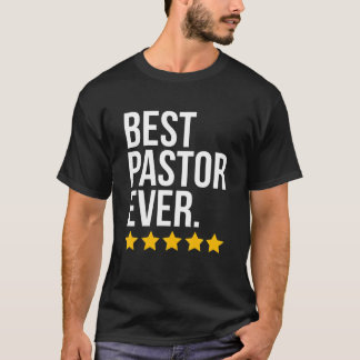 T-shirt Meilleur pasteur jamais évêque drôle prêtre