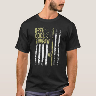 T-shirt Meilleur Pêcheur Cool de bobine Pawpaw Pour Daddy 