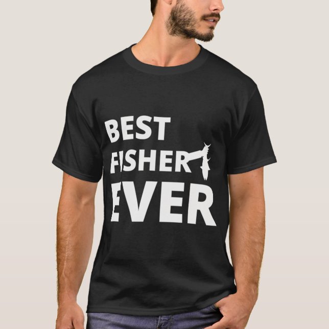 T-shirt Meilleur Pêcheur de Tous les Temps (Devant)