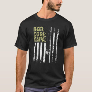 T-shirt Meilleur pêcheur homme Bobine Cool Papa pour Papa