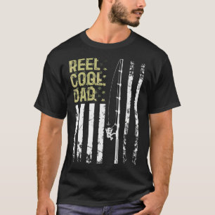 T-shirt Meilleur Pêcheur Reel Cool Papa Pour Papa Père Pap