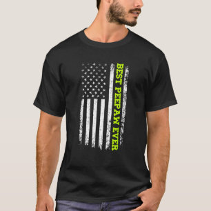 T-shirt Meilleur PeePaw Jamais 4 juillet Patriot du drapea