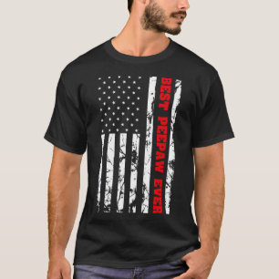 T-shirt Meilleur Peepaw jamais Vintage Drapeau américain P