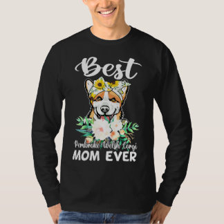 T-shirt Meilleur Pembroke Welsh Corgi Maman toujours Flora
