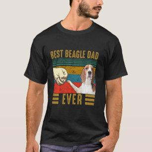 T-shirt Meilleur Père Beagle Jamais Rétro Pères Beagles Vi