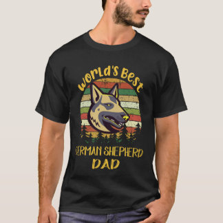 T-shirt Meilleur père Berger Allemand du monde 25 Berger A